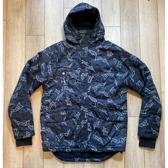 Vintage Y2K Element Skateboards Ski Snowboard Winter Coat Hidden Hood Size Small - Picture 1 of 12